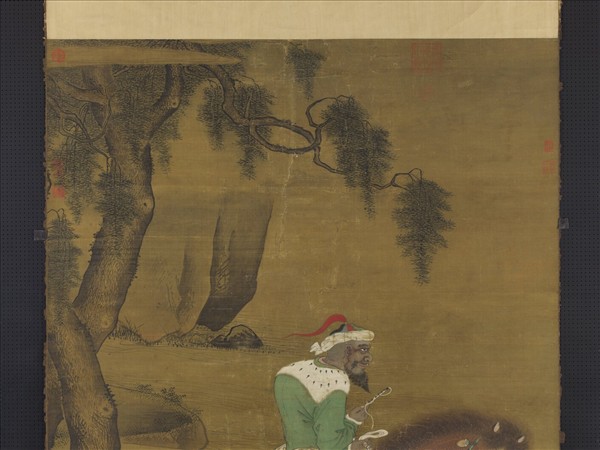 元人遊騎圖　軸