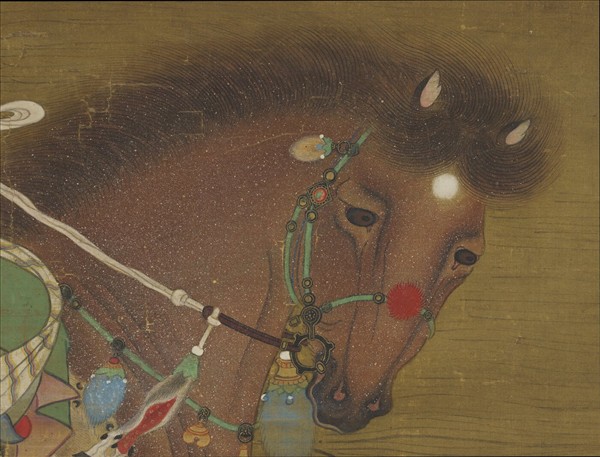 元人遊騎圖　軸