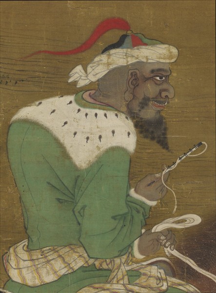 元人遊騎圖　軸