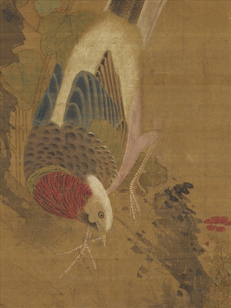 元人花鳥　軸