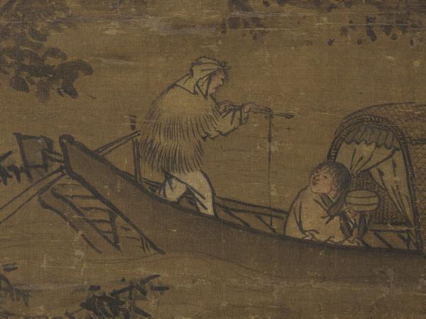 明周文靖雪夜訪戴　軸