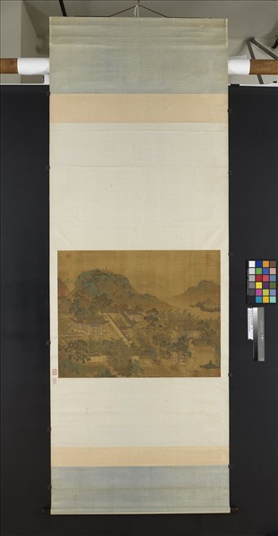 明仇英園林清課圖　軸