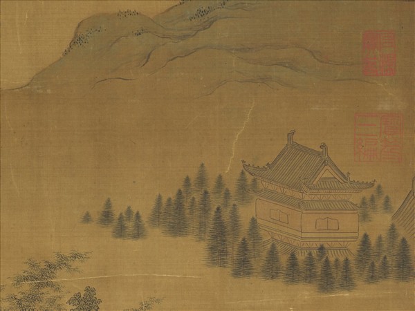 明仇英園林清課圖　軸