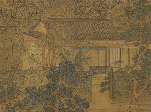 明仇英園林清課圖　軸