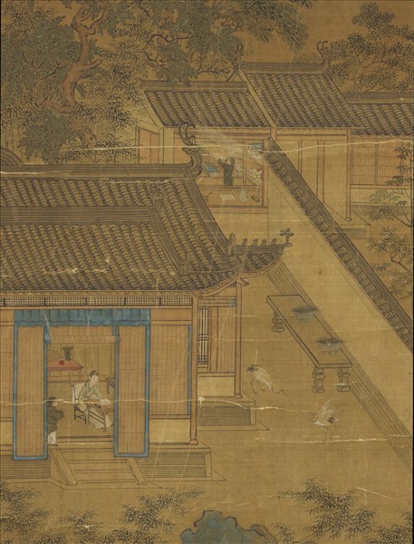 明仇英園林清課圖　軸