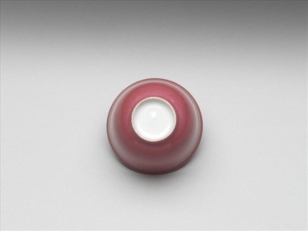 胭脂紅彩杯 無款