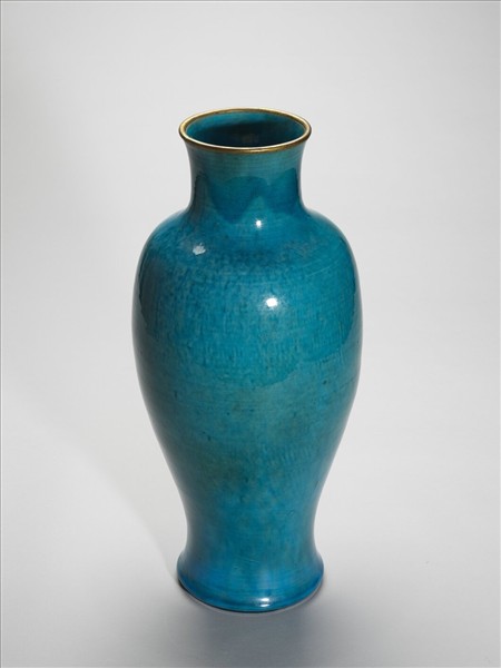 孔雀綠釉瓶