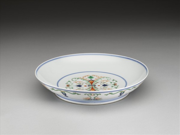 鬥彩花卉紋盤