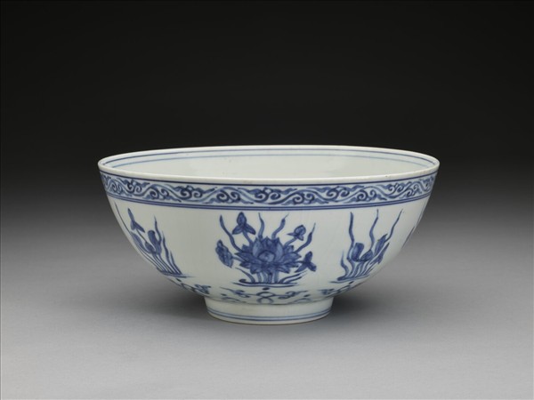 青花蓮塘紋碗