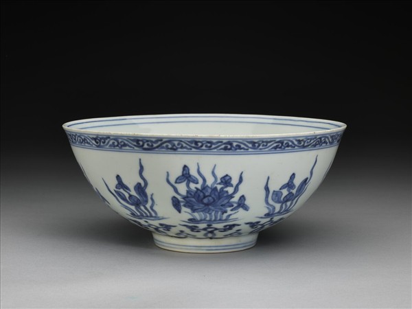 青花蓮塘紋碗