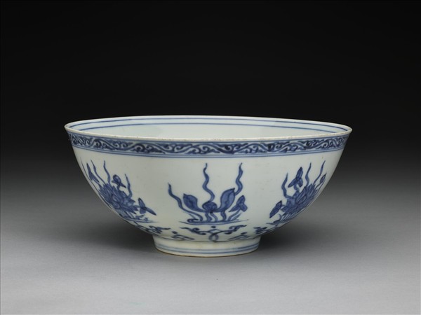青花蓮塘紋碗