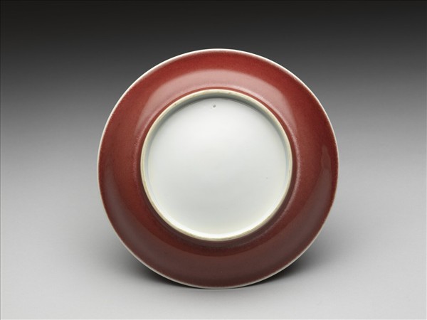 紅釉盤