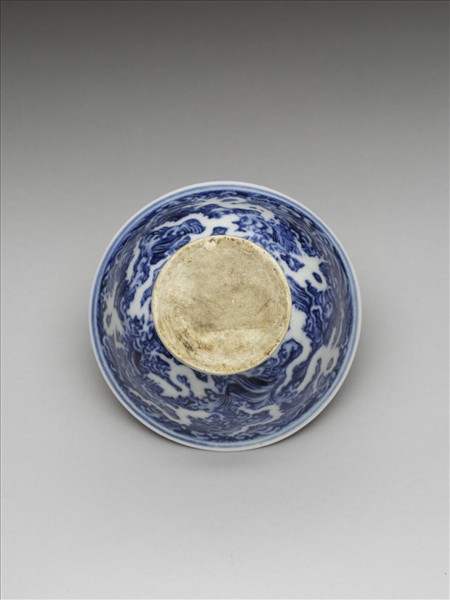 青花龍紋高足鍾