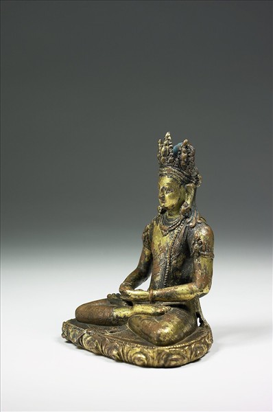 青銅鎏金阿彌陀佛坐像- 故宮
