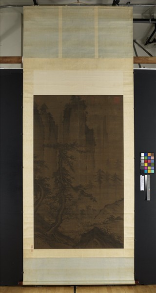 宋人山齋邀客圖　軸