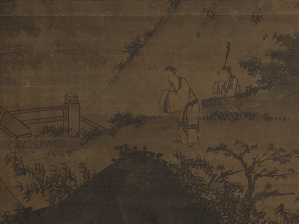 宋人山齋邀客圖　軸