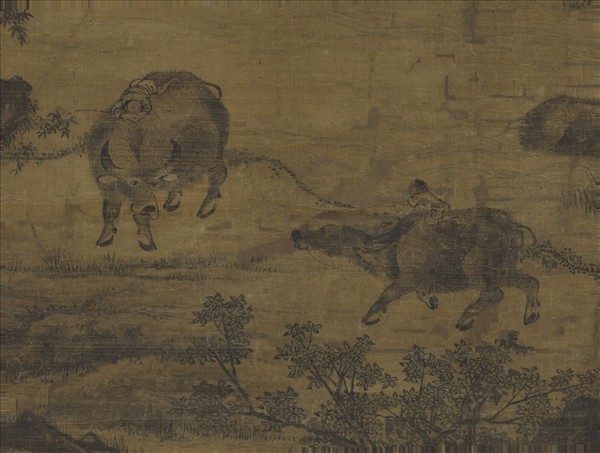 宋人牧牛圖　軸