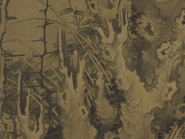 元人古木寒鴉圖　軸