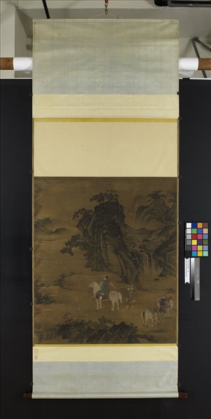 明周全射雉圖　軸