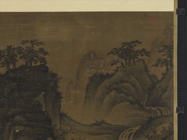 明周全射雉圖　軸