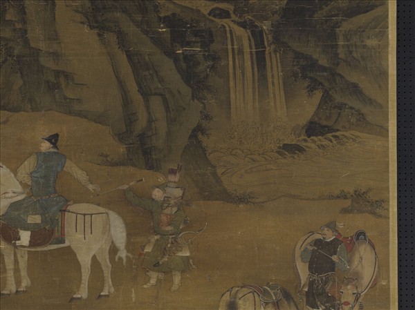 明周全射雉圖　軸