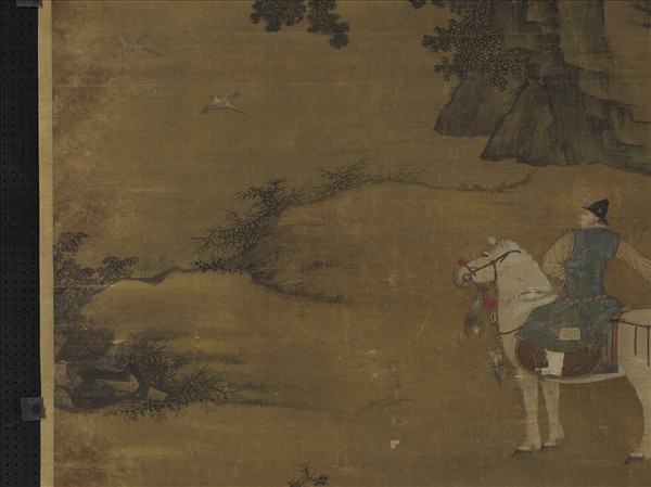 明周全射雉圖　軸