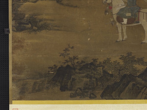 明周全射雉圖　軸