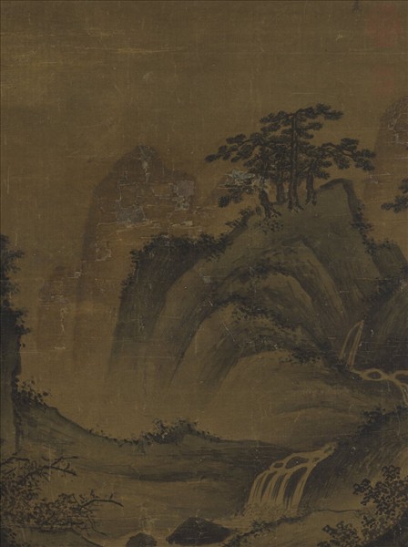 明周全射雉圖　軸