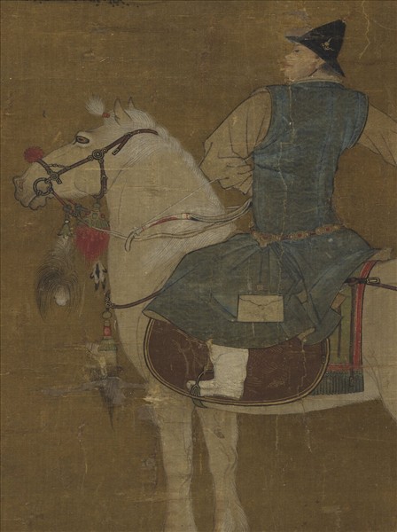 明周全射雉圖　軸