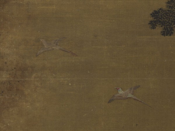 明周全射雉圖　軸