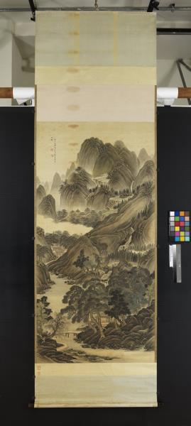 清高其佩山水　軸