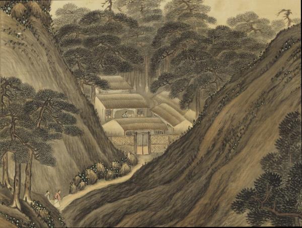 清高其佩山水　軸