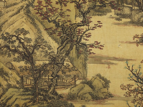 清孫祜秋山樓閣　軸