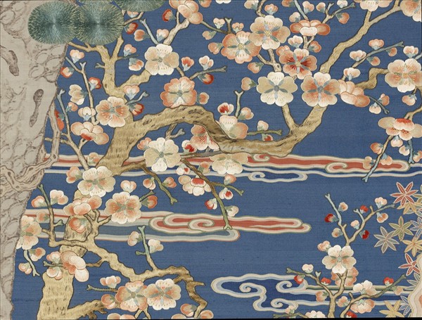 清緙繡九羊啟泰　軸