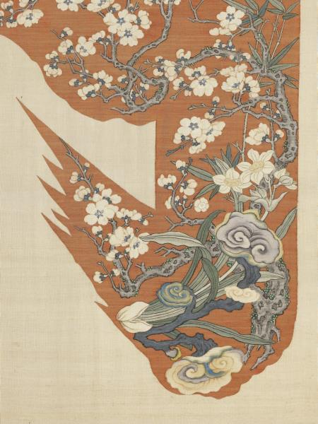 緙絲大壽字　軸