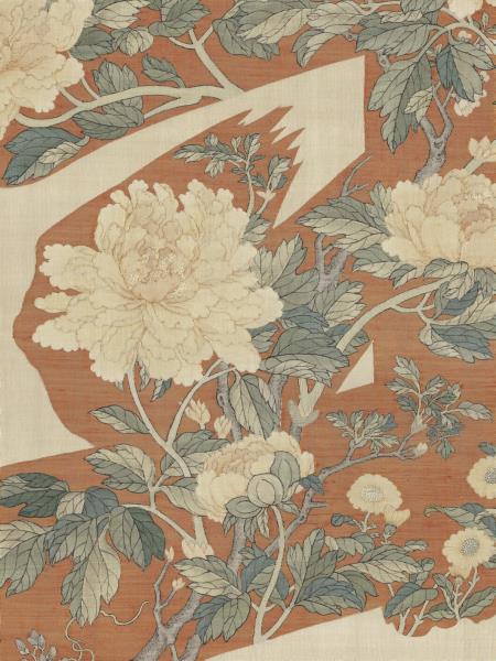 緙絲大壽字　軸