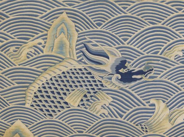 清緙絲御製養心殿銘　軸