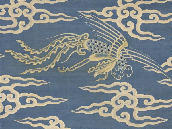 清緙絲御製養心殿銘　軸