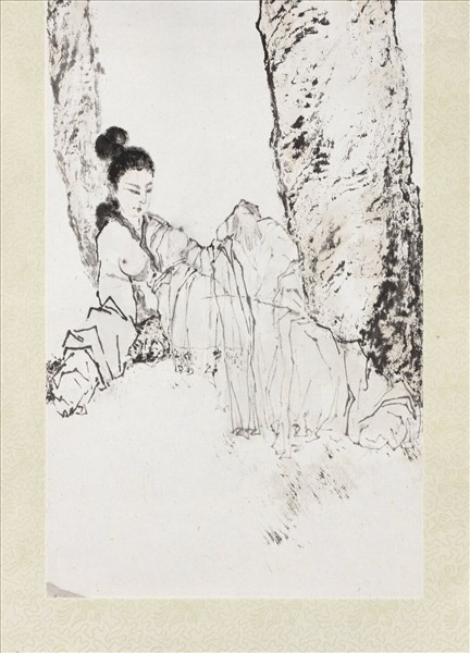 民國楊善深仕女　軸