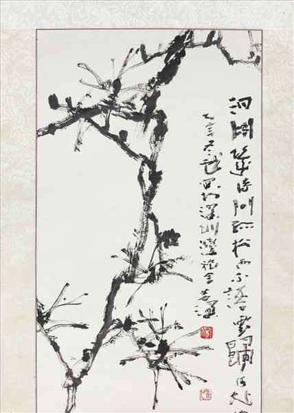 民國楊善深松鶴　軸