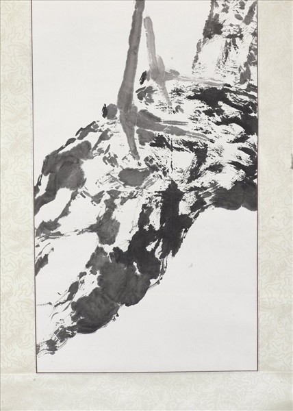 民國楊善深松鶴　軸