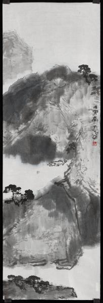 民國楊善深戍寅款山水　未裱