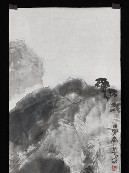 民國楊善深戍寅款山水　未裱