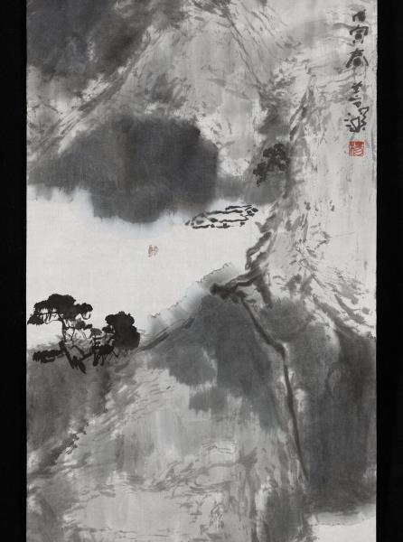 民國楊善深戍寅款山水　未裱