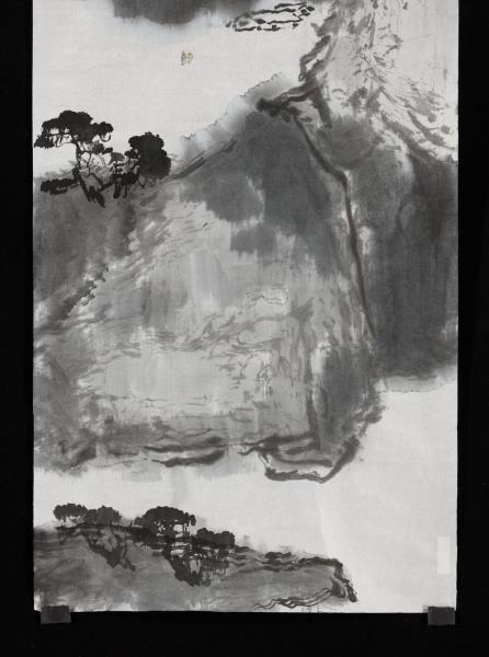 民國楊善深戍寅款山水　未裱