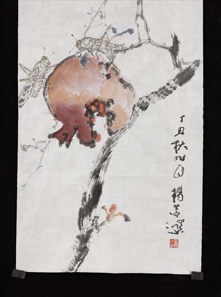 民國楊善深石榴　未裱