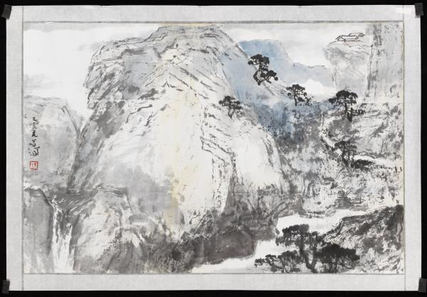 民國楊善深雲煙帆影　未裱