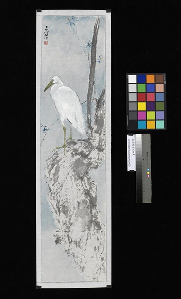 民國楊善深白鷺　未裱