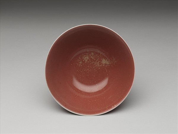 霽紅釉碗