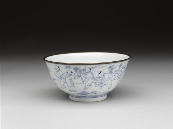 青花嬰戲圖碗